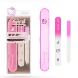 The Crème Shop x Hello Kitty Pack Set of Premium Glass Nail Files with Case
